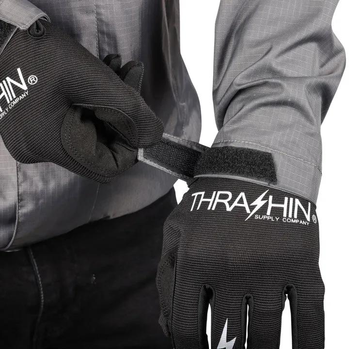 Thrashin Supply Waterproof Mission Rain Jacket - Black/Grey