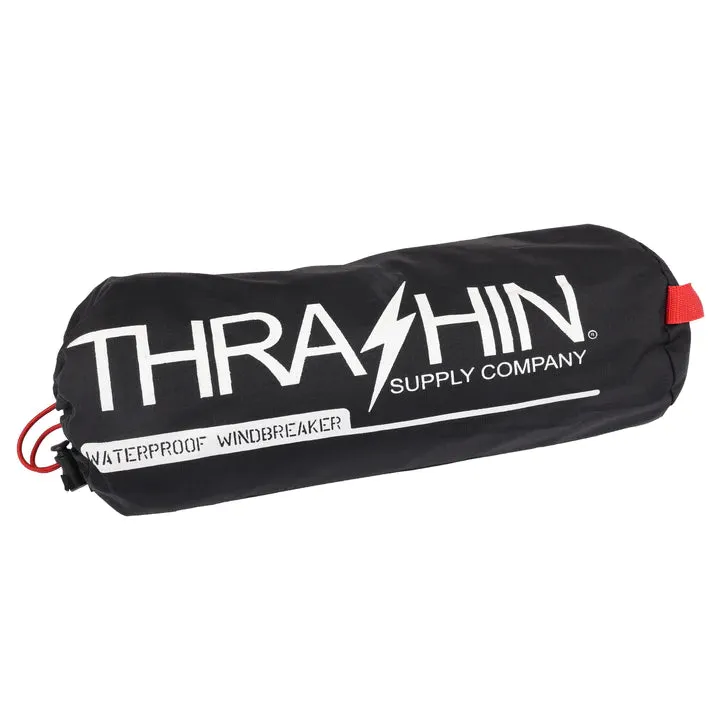 Thrashin Supply Waterproof Mission Rain Jacket - Black/Grey
