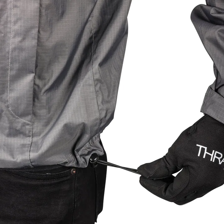 Thrashin Supply Waterproof Mission Rain Jacket - Black/Grey