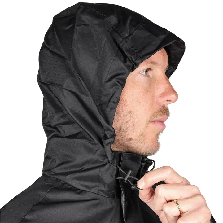 Thrashin Supply Waterproof Mission Rain Jacket - Black/Grey